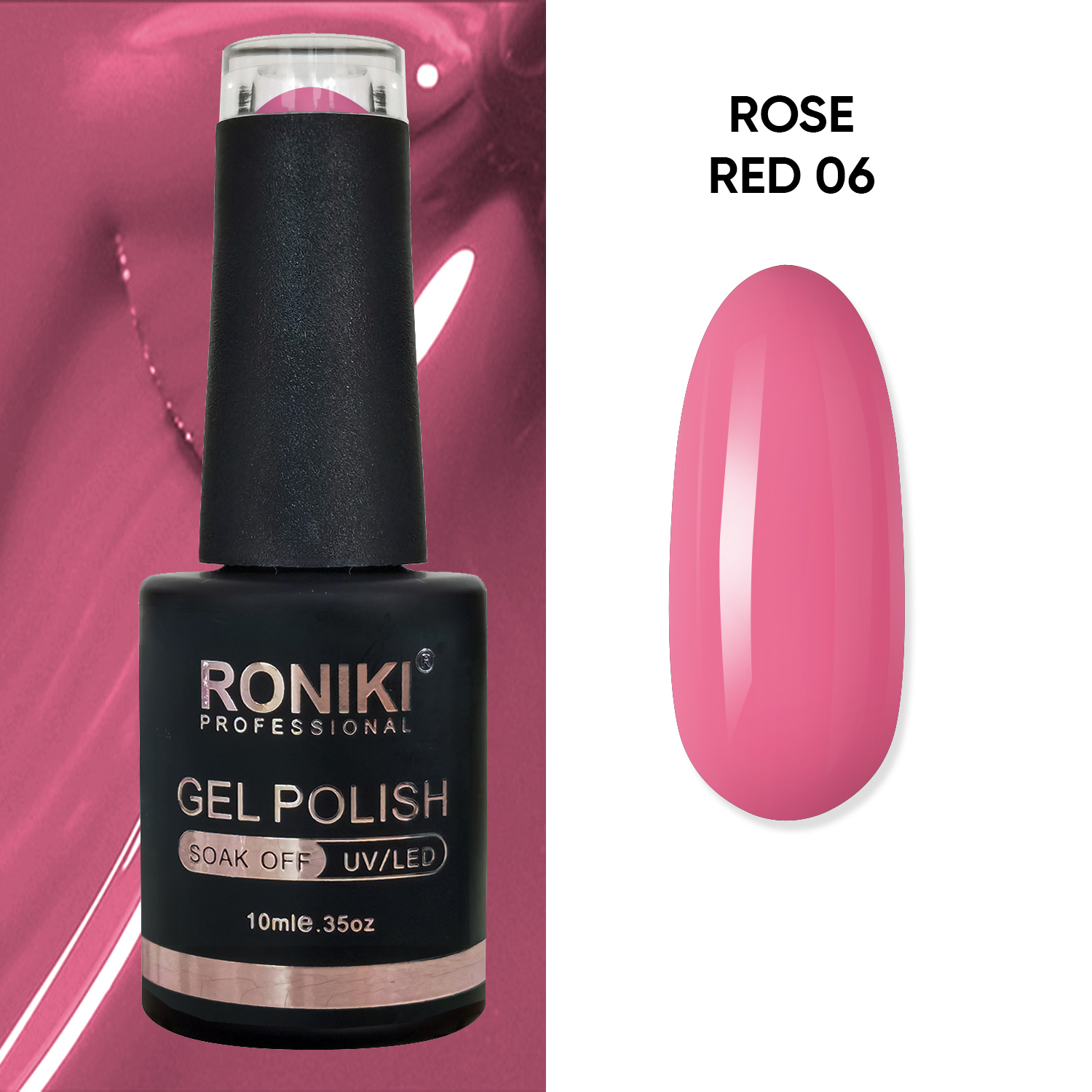 Oja Semipermanenta Roniki Rose Red 06