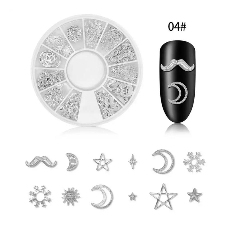Disc 3D Nail Art Silver - 04