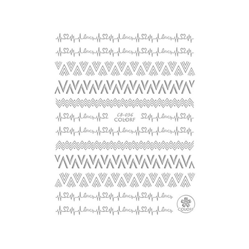 STICKER UNGHII SILVER - CB036