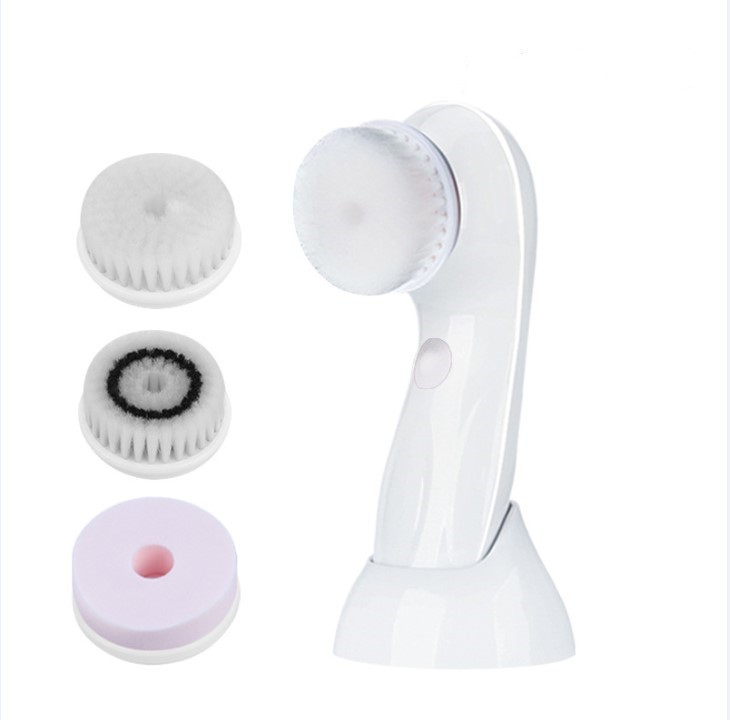 Perie Electrica Pentru Curatare Faciala Si Masaj 3 In 1, Alb