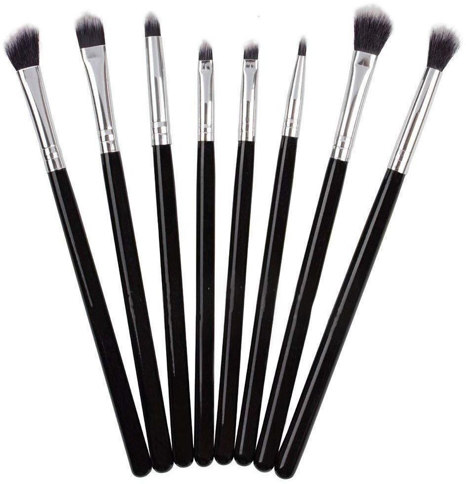 Set 8 Pensule Negre Pentru Machiaj - MAK09