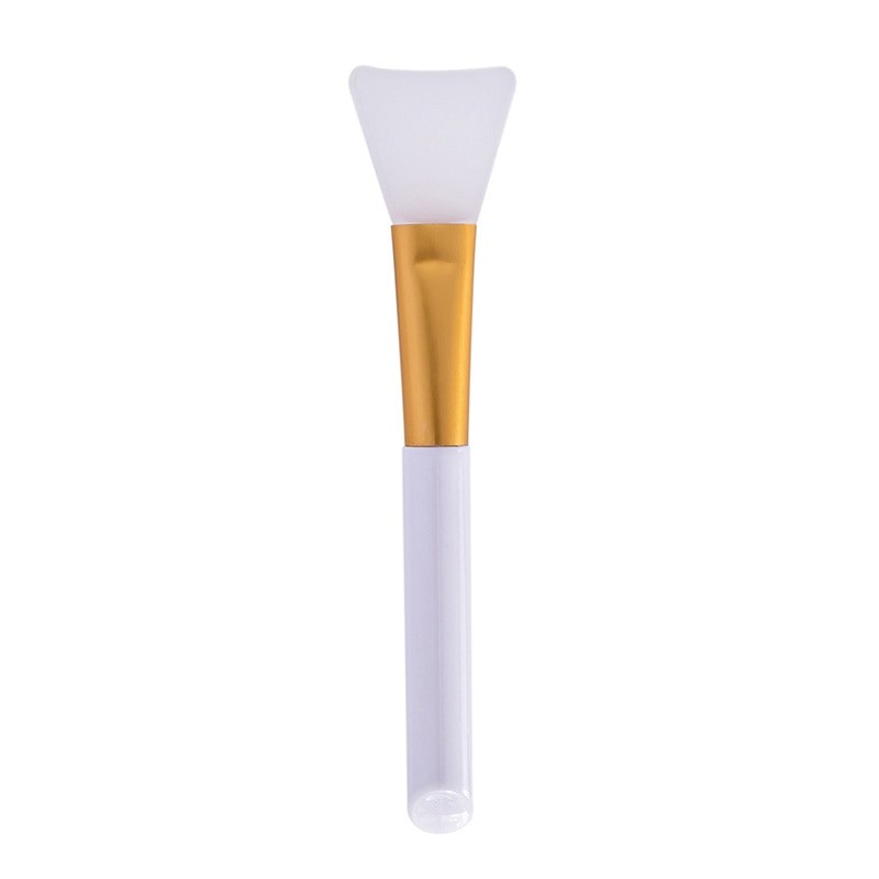Pensula spatula din silicon Lameila pentru aplicare masca faciala,Alba