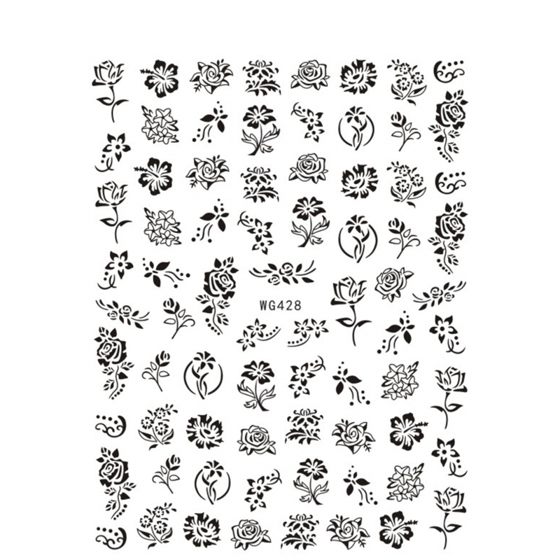 Sticker Unghii Negru - WG428