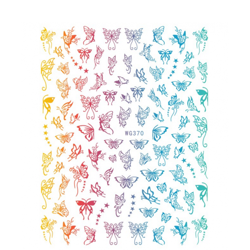 Sticker Unghii - WG370 Multicolor