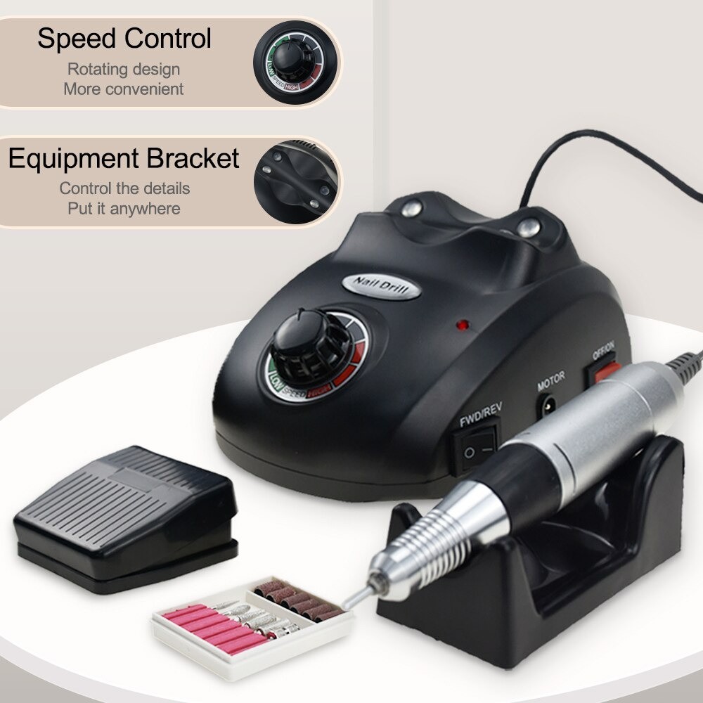 FREZA PROFESIONALA NAIL DRILL 30000 RPM - NEGRU