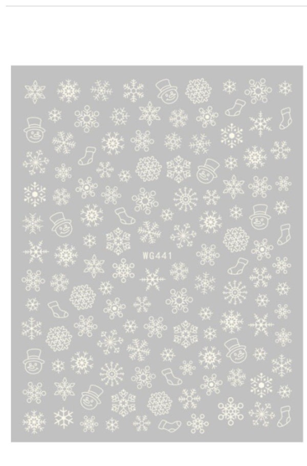 Sticker Unghii - WG441 White