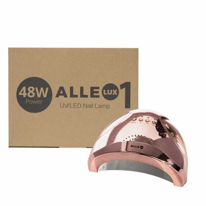 Lampă UV/LED Profesională ALLELUX 1 Rose Gold 48W pentru Orice Material Tehnic