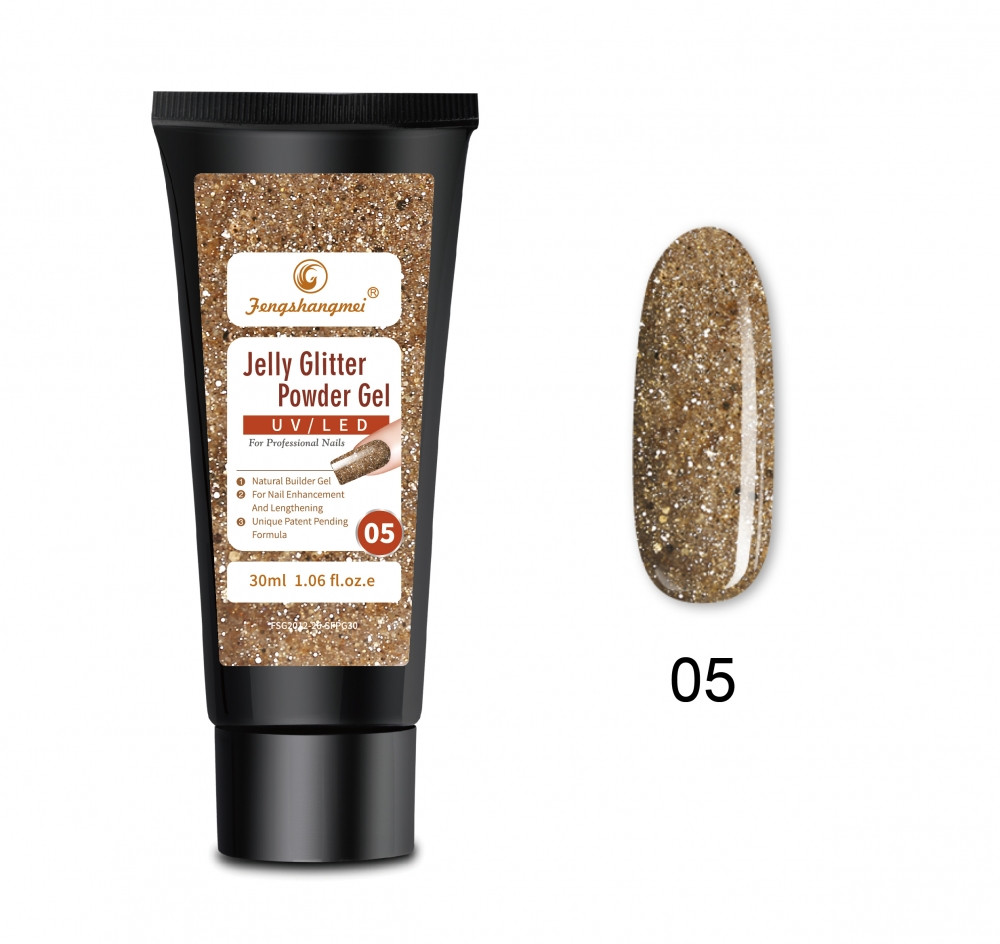 Polygel Jelly Glitter FSM 30ml - 05