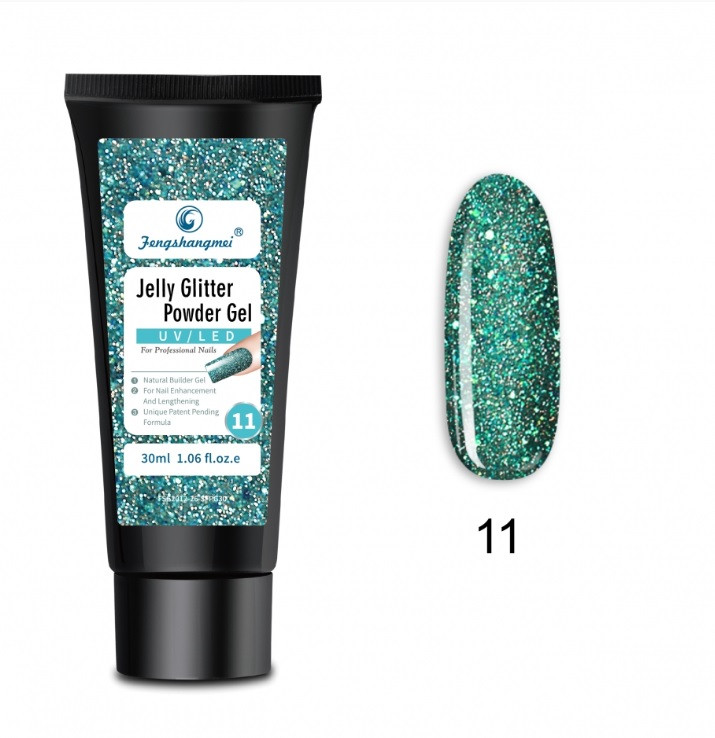 Polygel Jelly Glitter FSM 30ml - 11