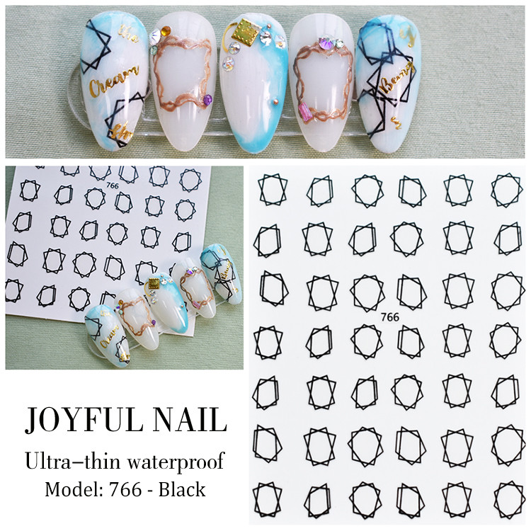 STICKER UNGHII - Black JO 766