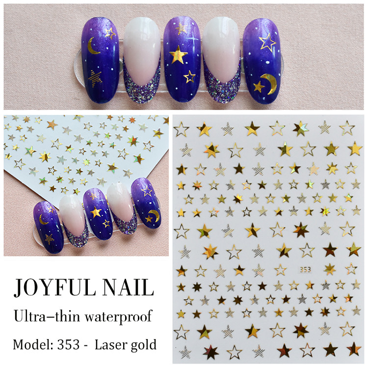 STICKER UNGHII - Laser Gold JO353