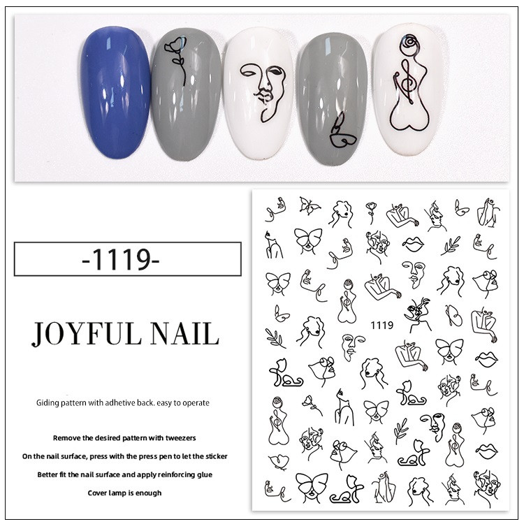 Sticker unghii - jo 1119
