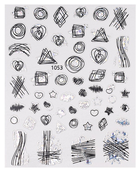 STICKER UNGHII - Silver JO 1053