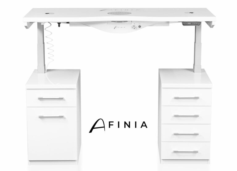 Masa manichiura cu aspirator incorporabil reglabila UP&DOWN AFINIA