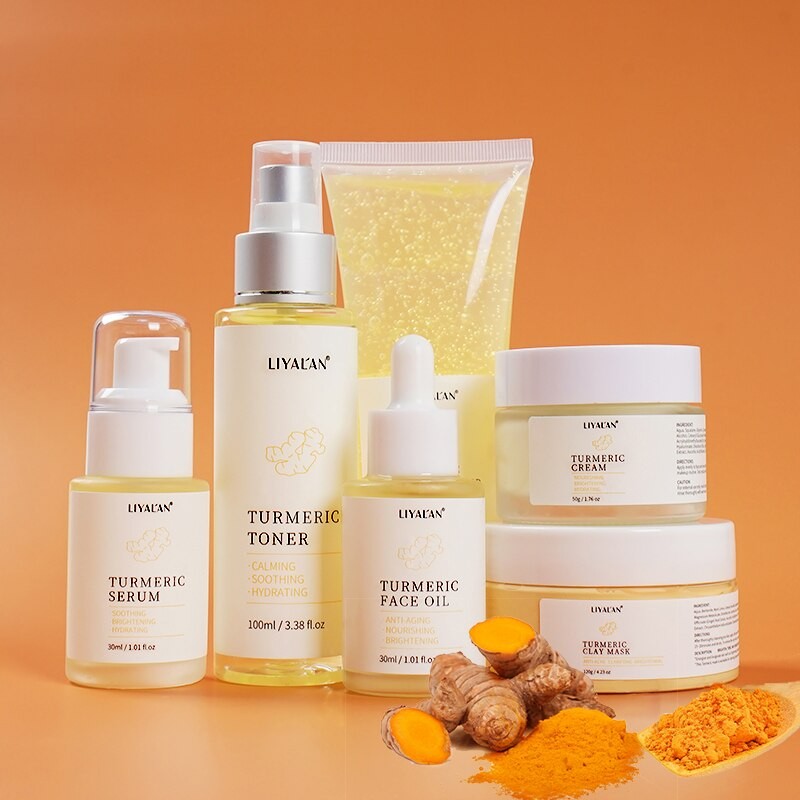Set 6 Produse Organic Turmeric Pentru Fata