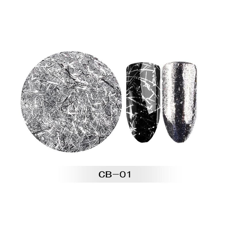 Foita decor unghii Magnetic Silver 01