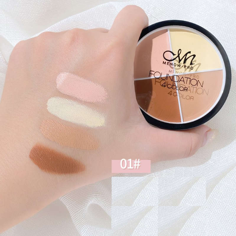 Corector Makeup, Paleta 4 Nuante conturing, Waterproof, Concelar 01