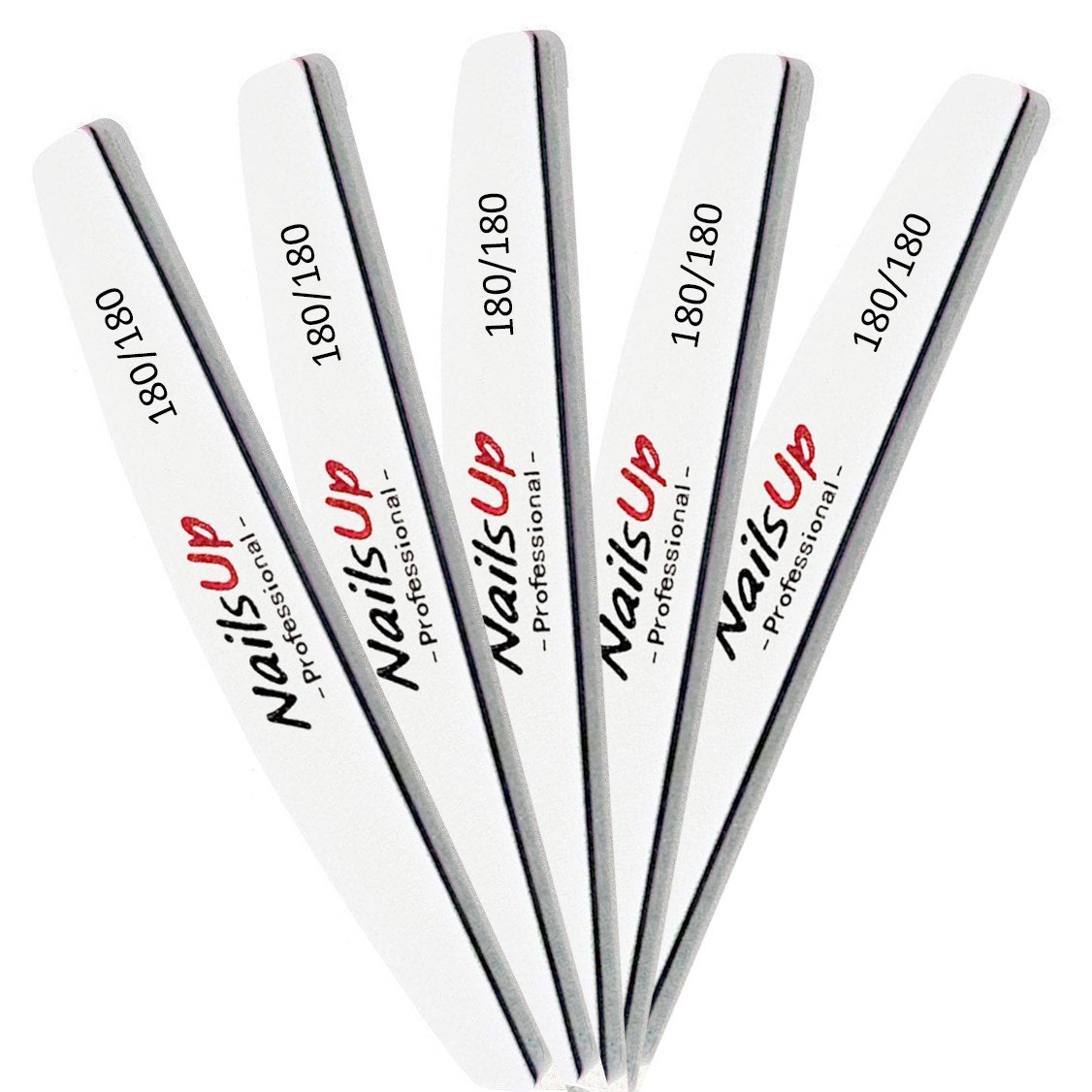 Set Buffere Unghii NAILSUP Tip Pilă 2 în 1 Semilună 180/180, 10 buc Refolosibile