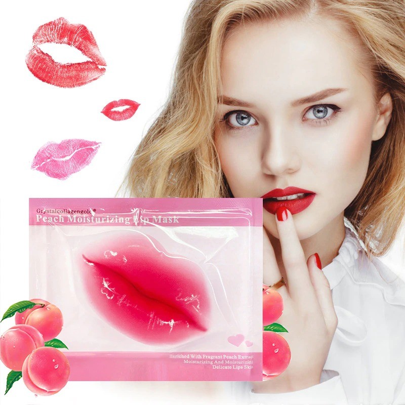 Masca Pentru Buze Cu Acid Hialuronic, Piersica