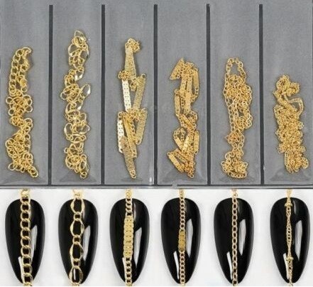 Decoratiuni pentru unghii, lantisor 01