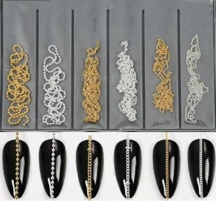 Decoratiuni pentru unghii, lantisor 02