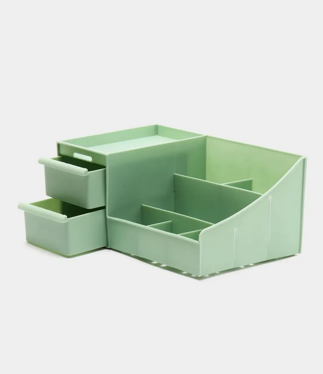 Organizator produse manichiura si cosmetice, Verde
