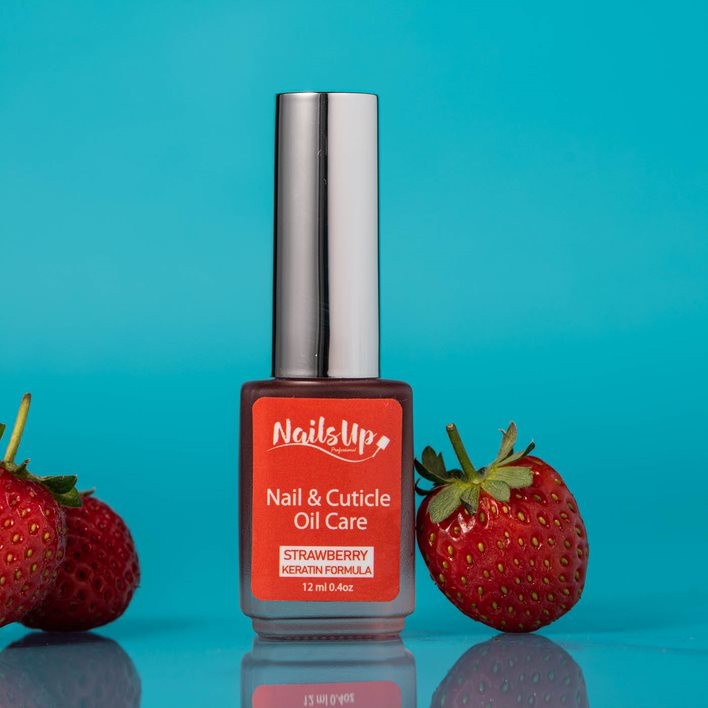 Ulei Cuticule 12 ml, NailsUp, Capsuni Keratina