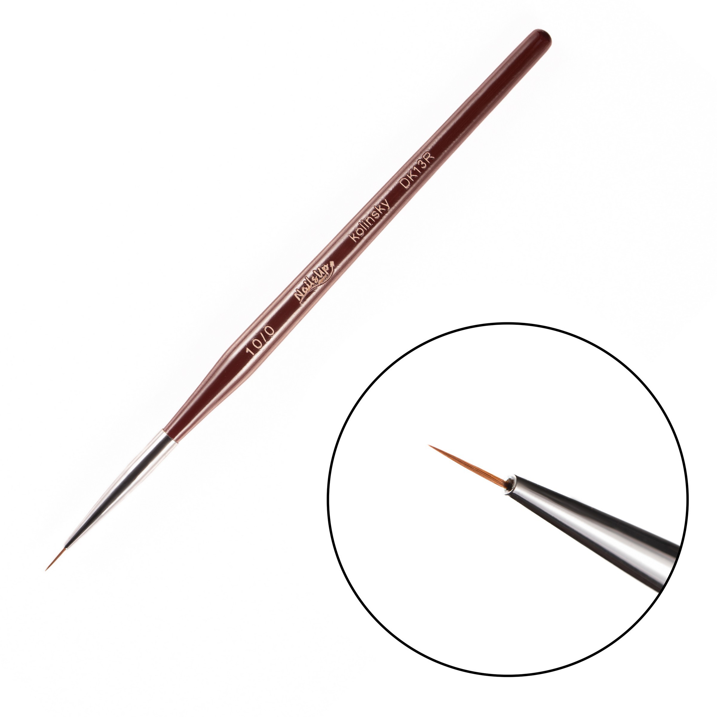 Pensula unghii pentru pictura NailsUp Kolinsky 10/0
