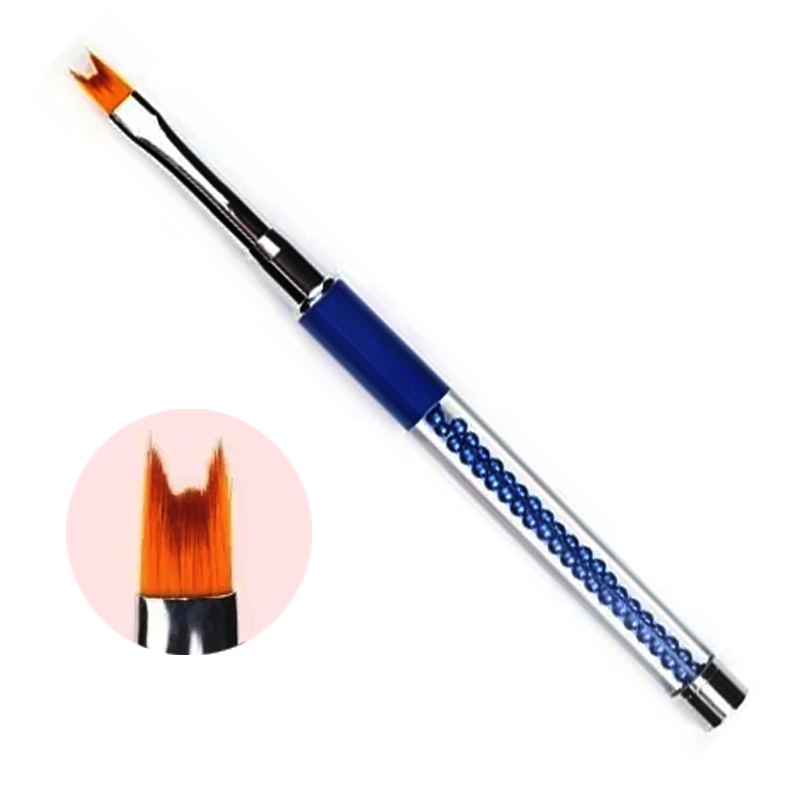 Pensula nail art one stroke cod 8 albastru