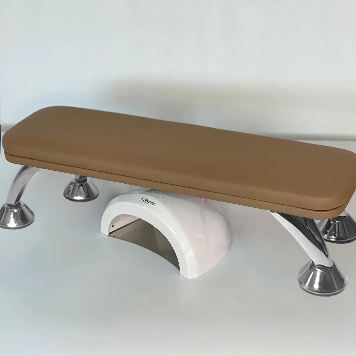 Suport de Mana pentru Manichiura Inalt, 55cm - maro deschis