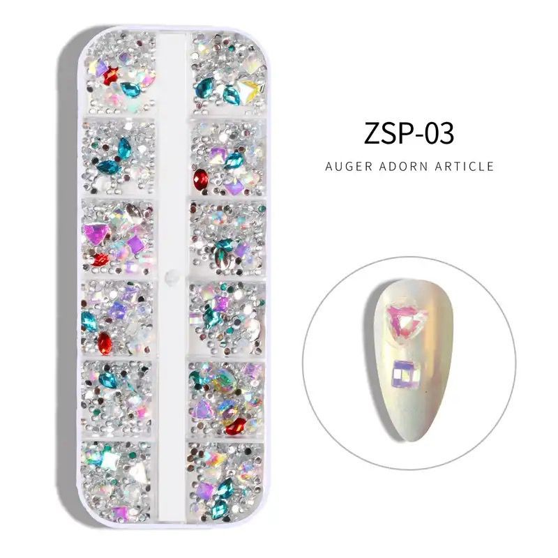 Decor Unghii NailsUp Mix Set Nail Art Cristal 03