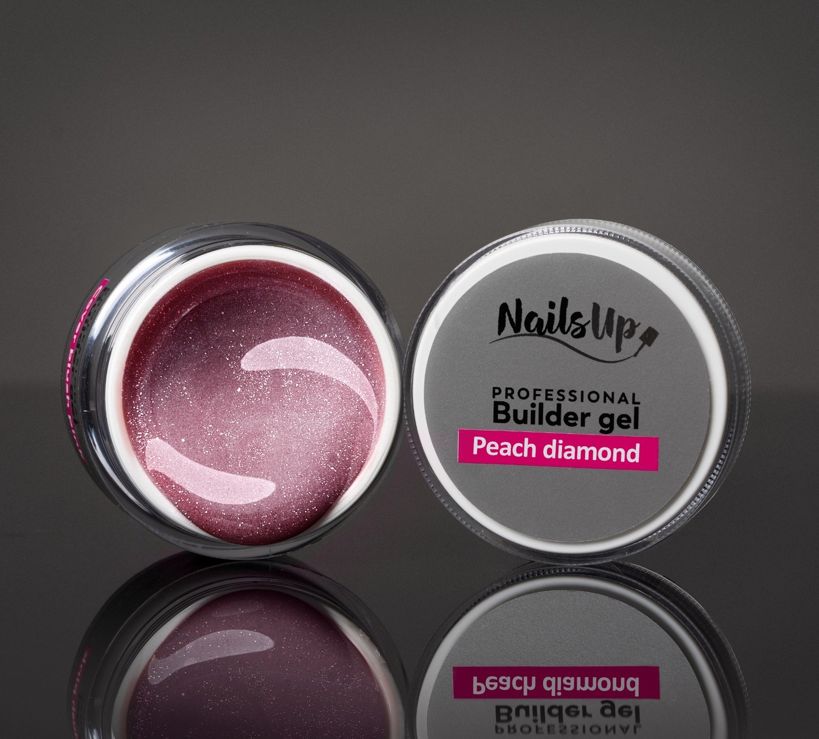 Gel UV Constructie NAILSUP - Peach Diamond 15g