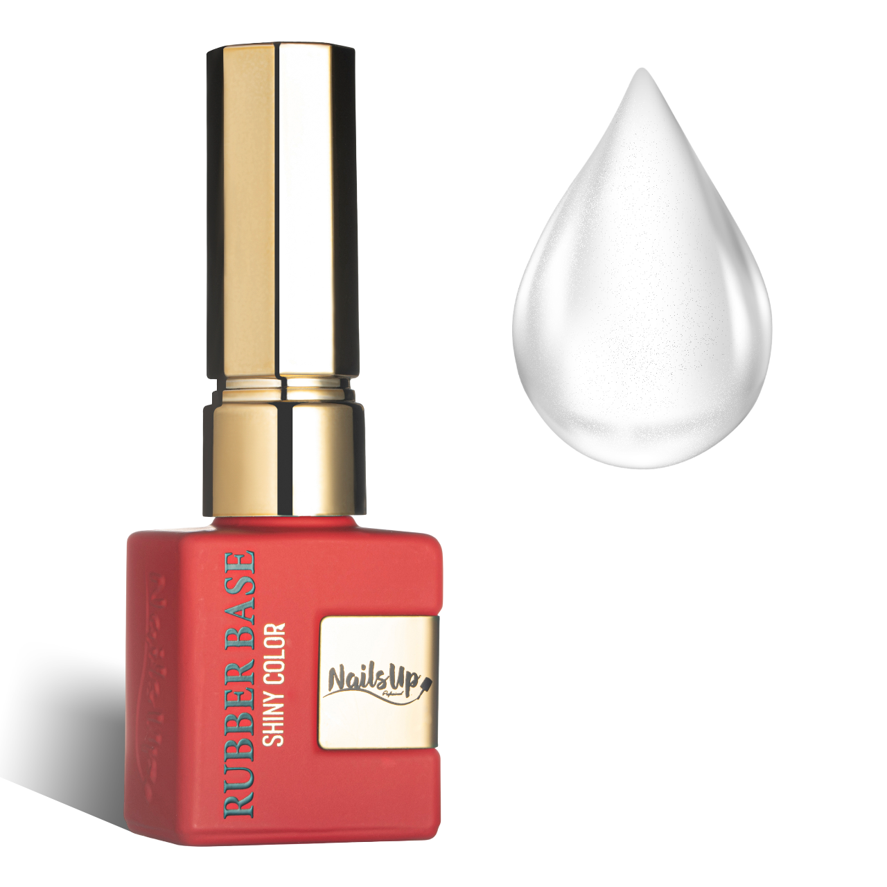 Rubber Base NAILSUP Shiny Milky White Aruba 80 8 ml