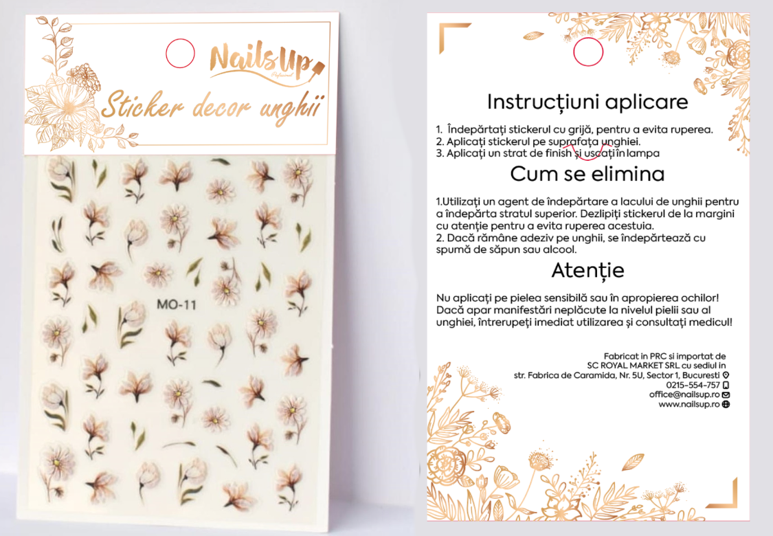 Sticker decor unghii autoadeziv NailsUp
