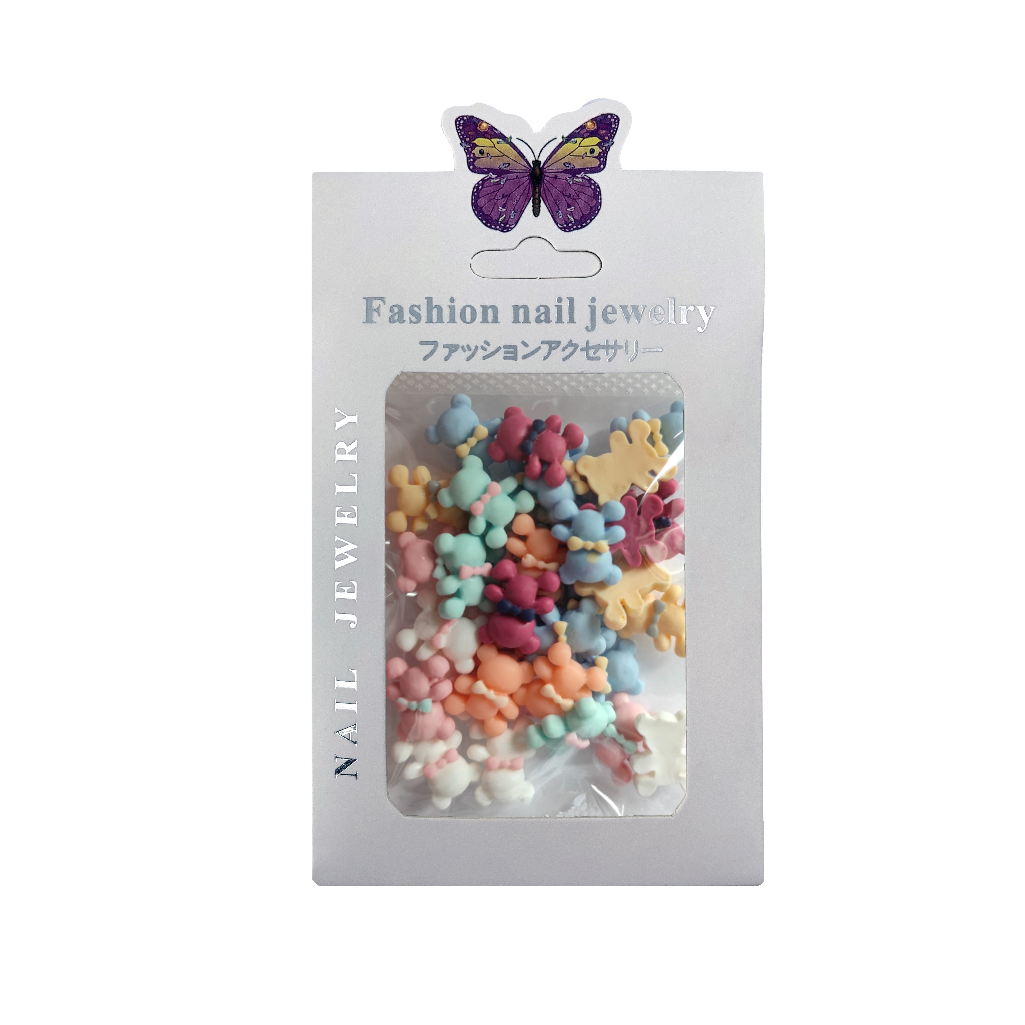 Decor Unghii Ursuleți 3D Nail Art Diverse Culori