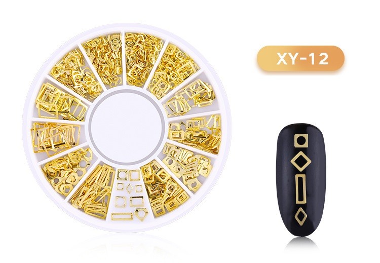 DISC 3D NAIL ART GOLD - 12