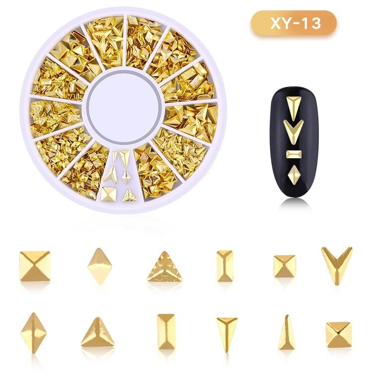 DISC 3D NAIL ART GOLD - 13