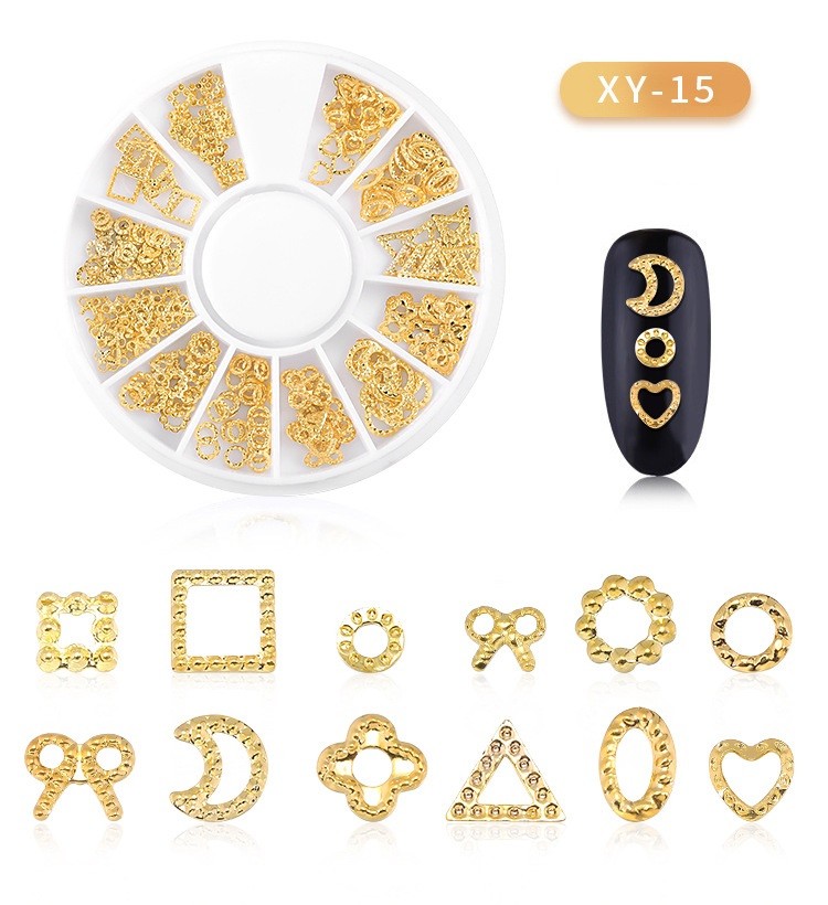 DISC 3D NAIL ART GOLD - 15
