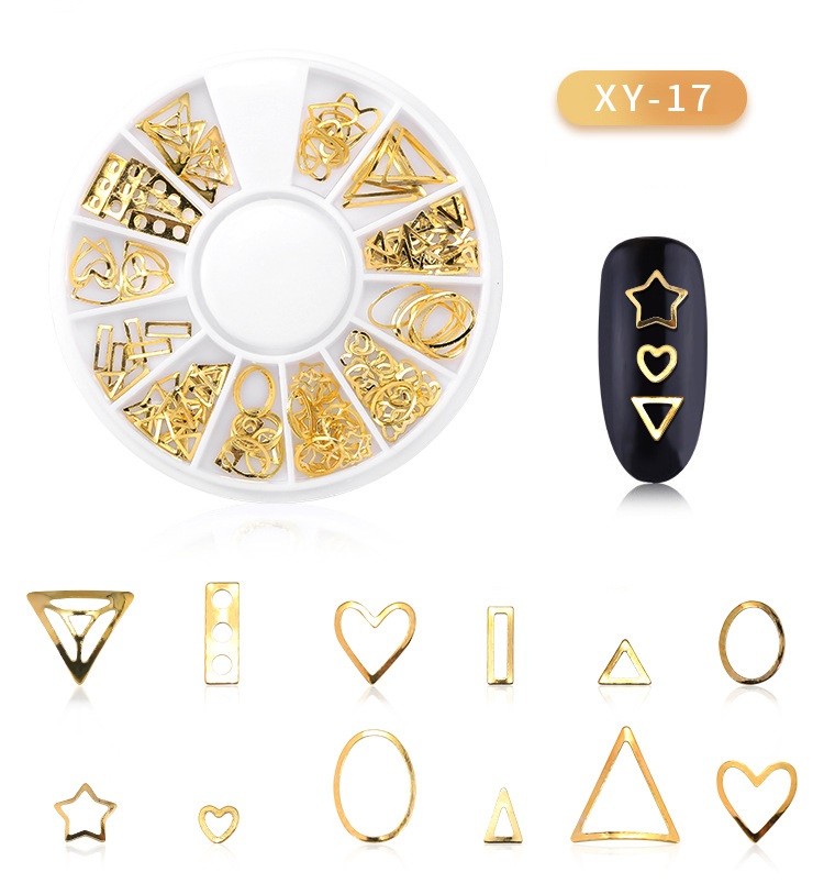 DISC 3D NAIL ART GOLD - 17