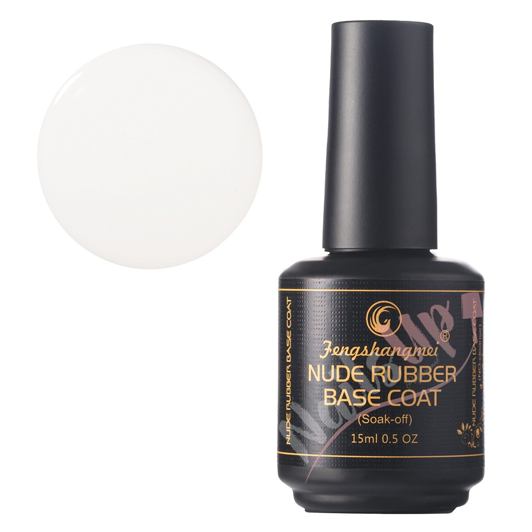 Rubber Base Nude FSM Milky White 15ml, 15