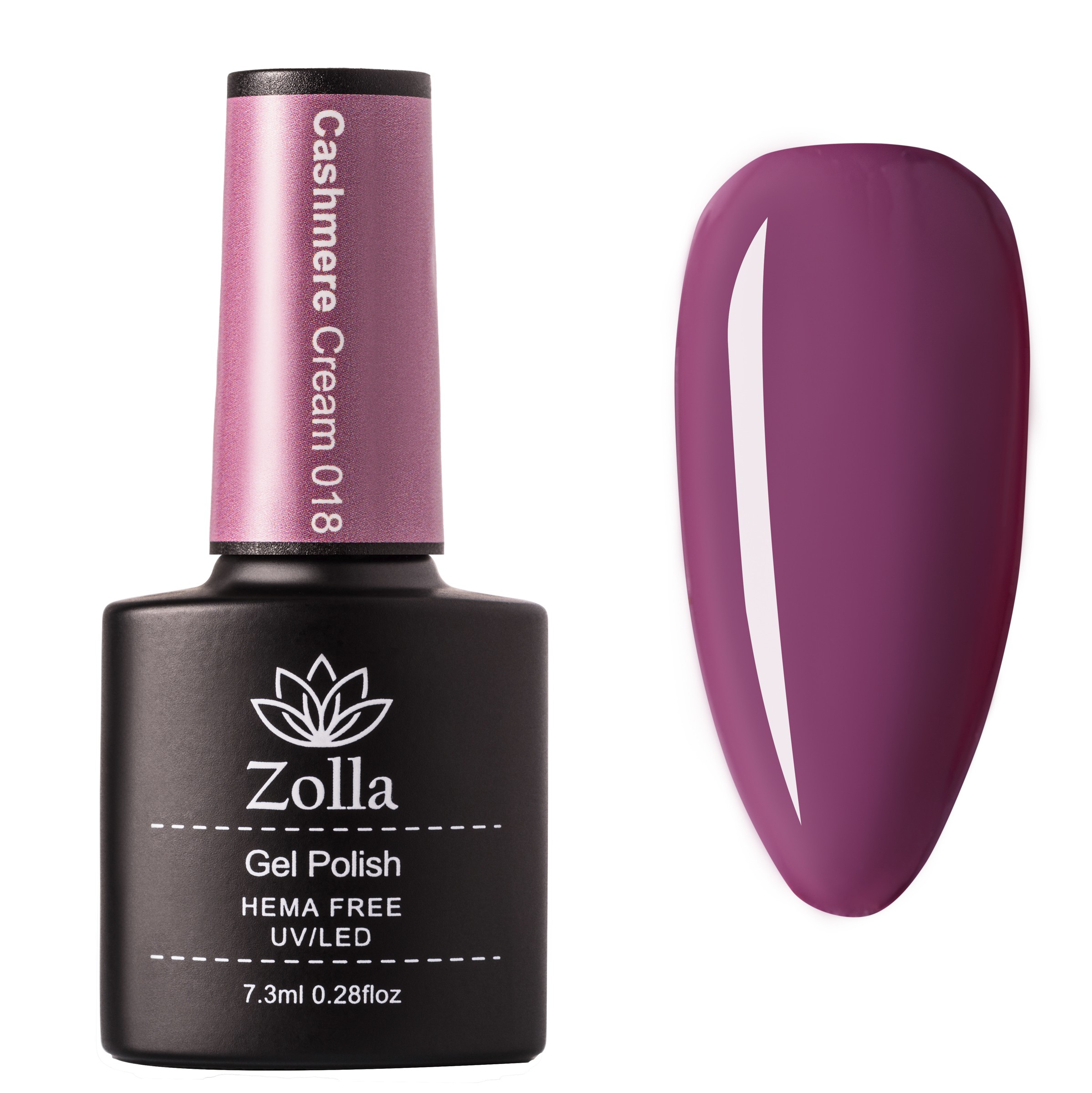 Ojă Semipermanentă Zolla HEMA Free 018 - 7.3ml