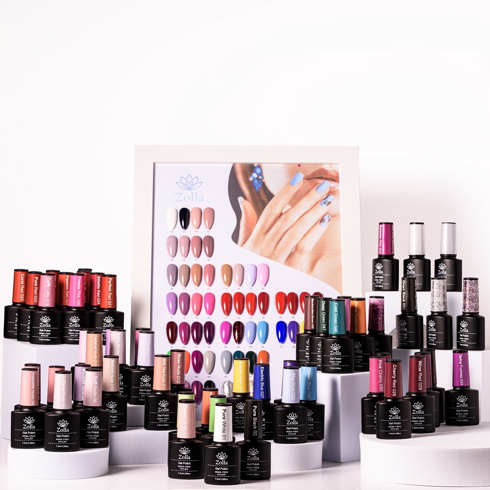 Set Ojă Semipermanentă Zolla HEMA Free 55 nuante + Catalog cadou