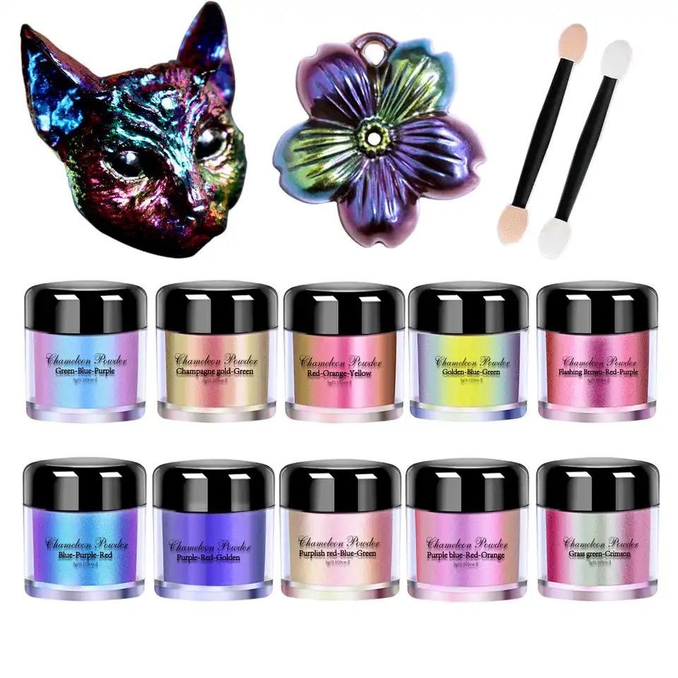 Pigment chameleon unghii Blue, Purple, Red 05