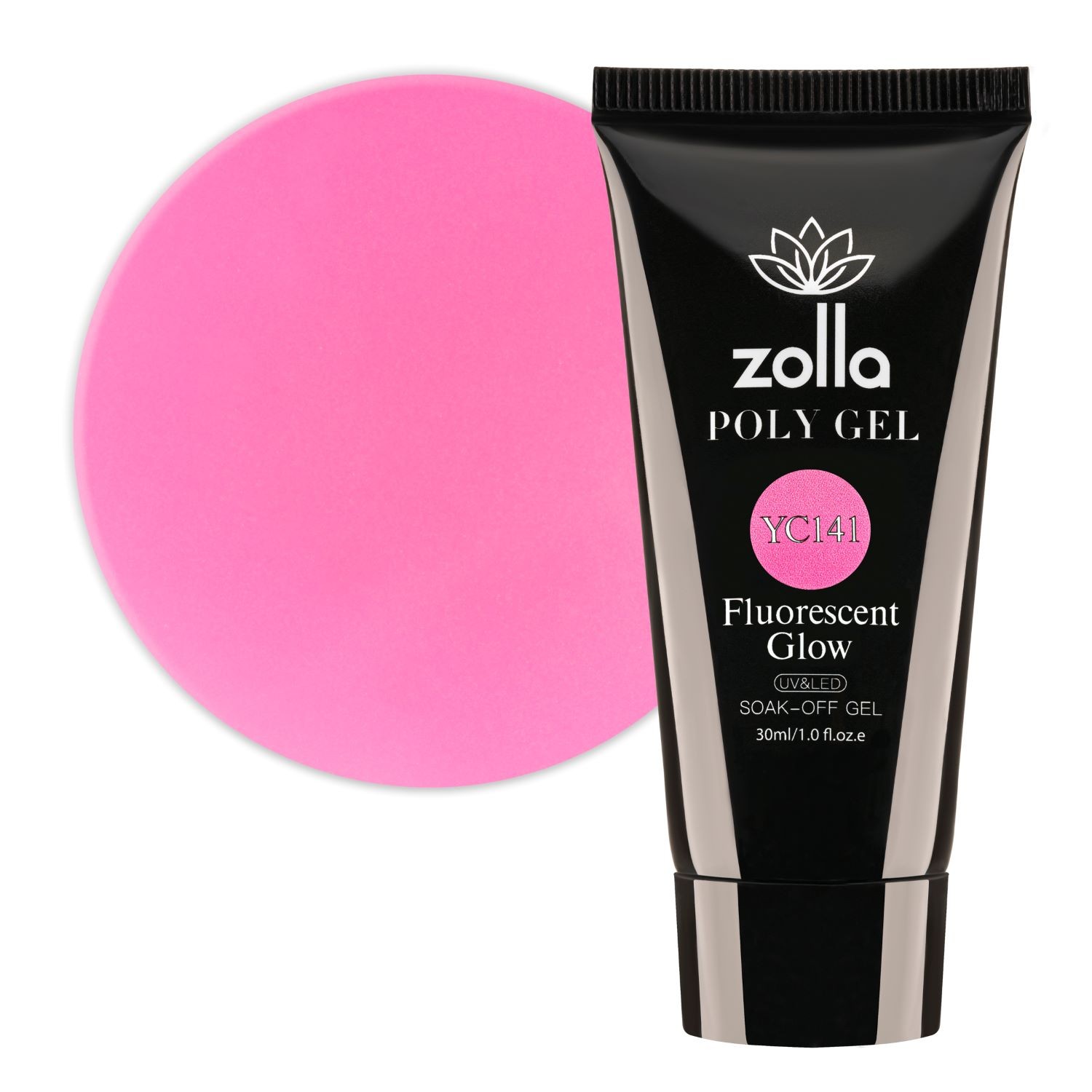 Polygel Zolla Fluorescent Glow YC141, 30ml