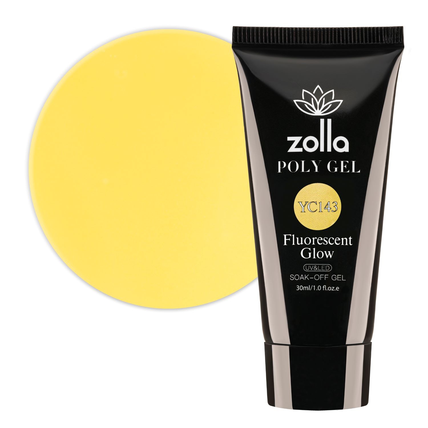 Polygel Zolla Fluorescent Glow YC143, 30ml