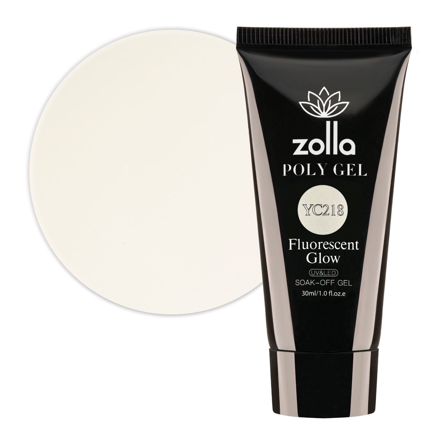 Polygel Zolla Fluorescent Glow YC218, 30ml