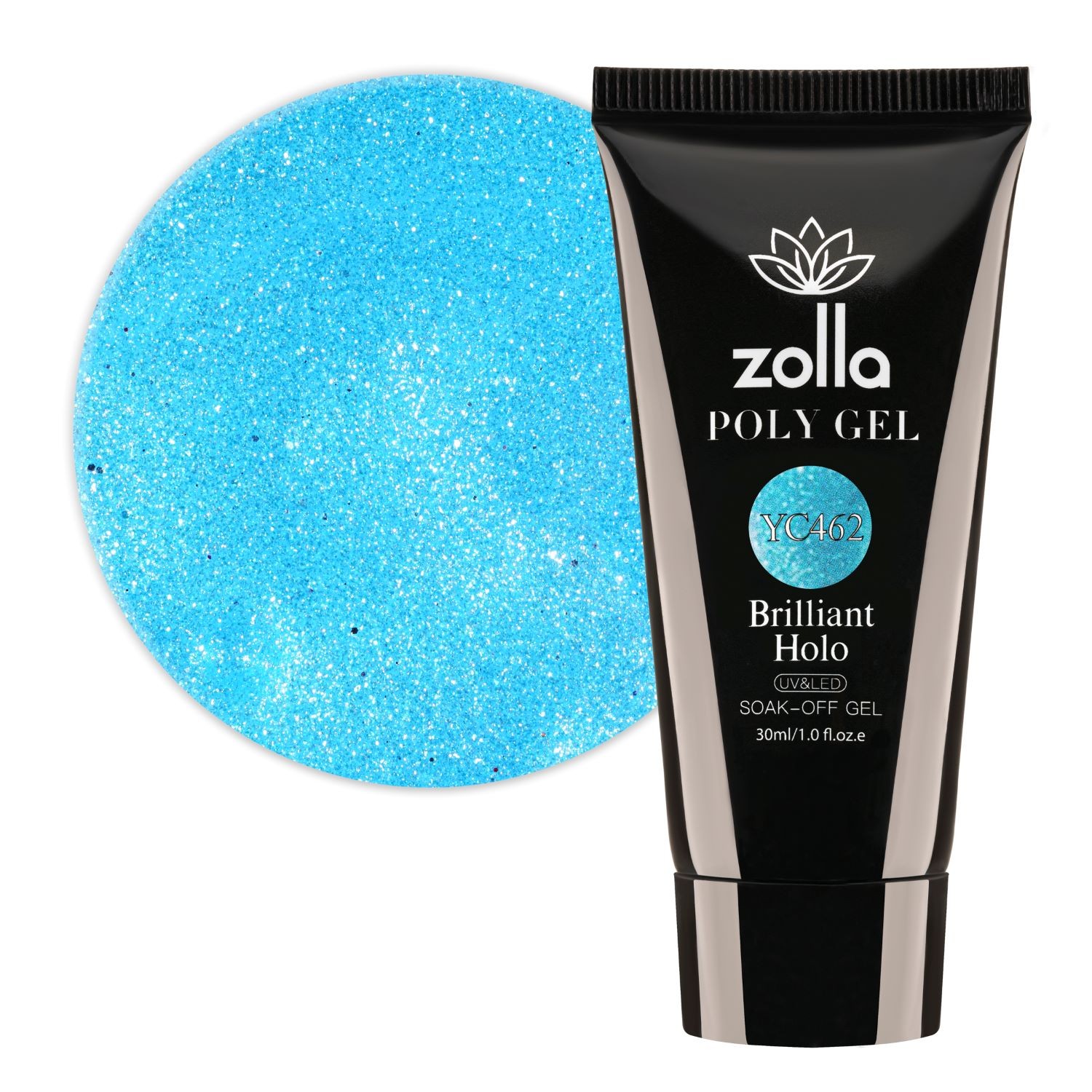 Polygel Zolla Brilliant Holo YC462, 30ml