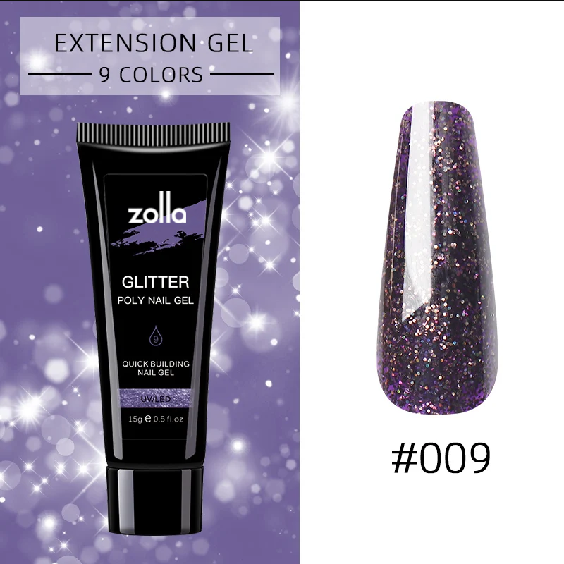 Polygel Zolla Glitter 15g 09