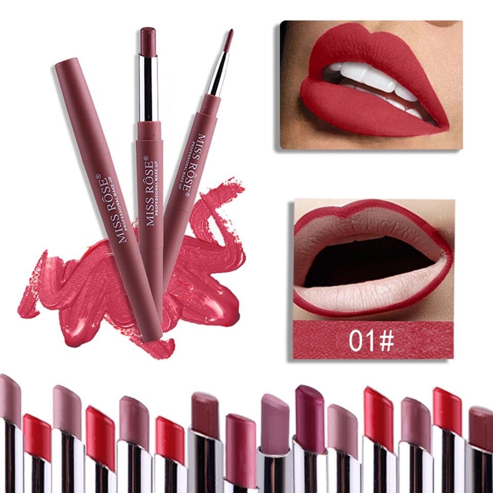 Ruj buze 2 in 1 Double Lipstick 01
