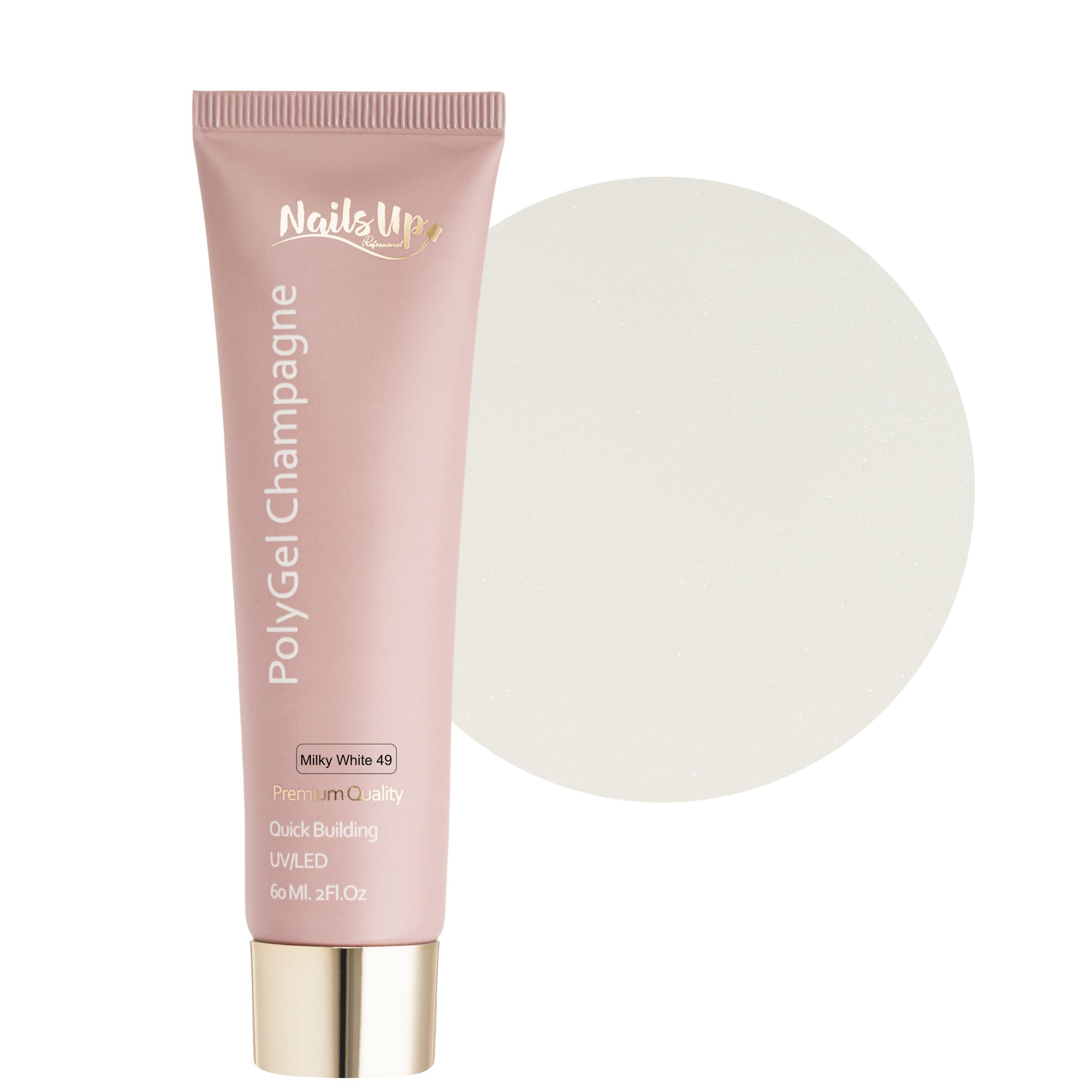 Polygel NAILSUP Champagne 49 60ml Milky White